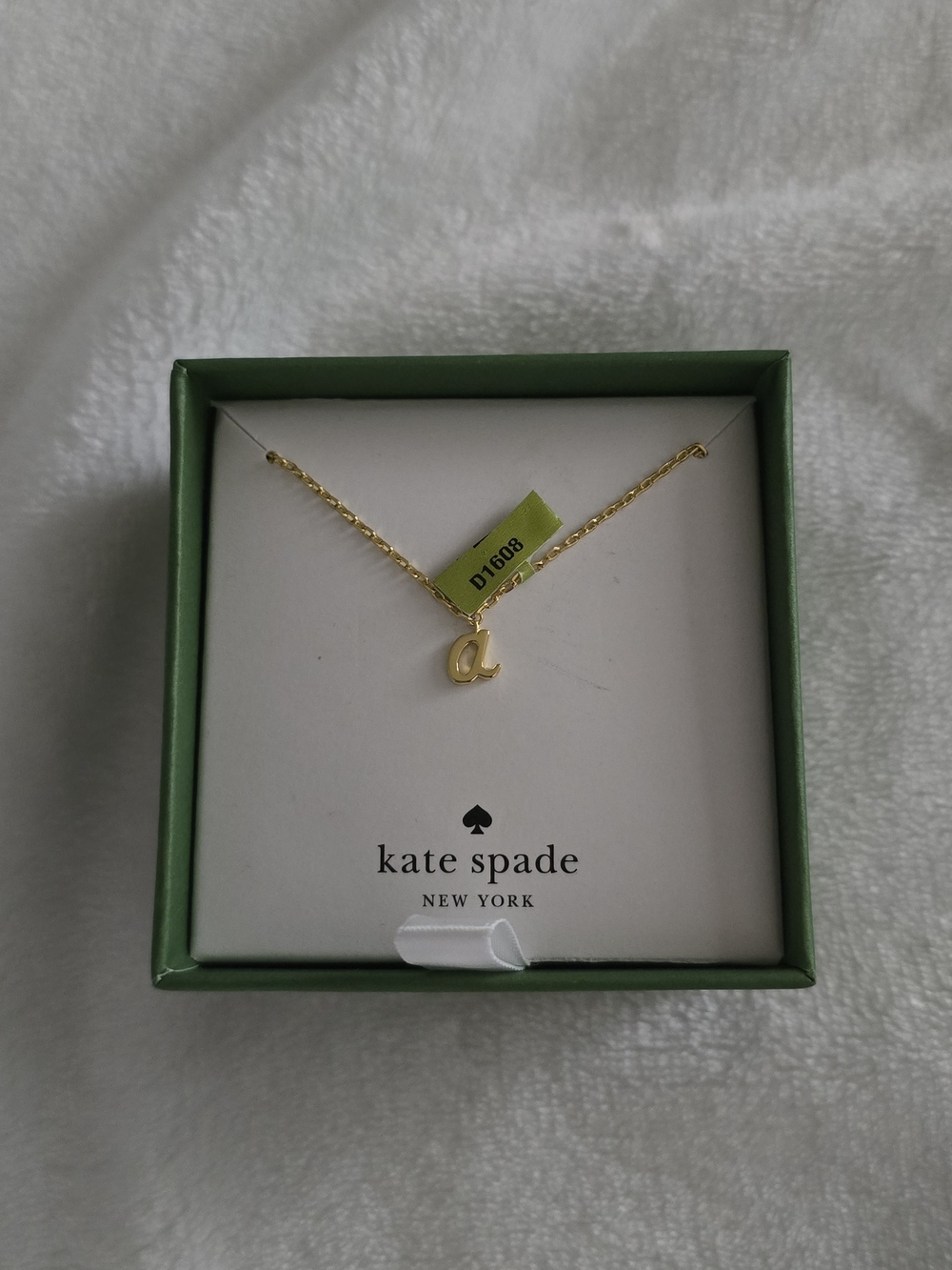 Kate Spade Gold Initial 'a' Pendant Necklace